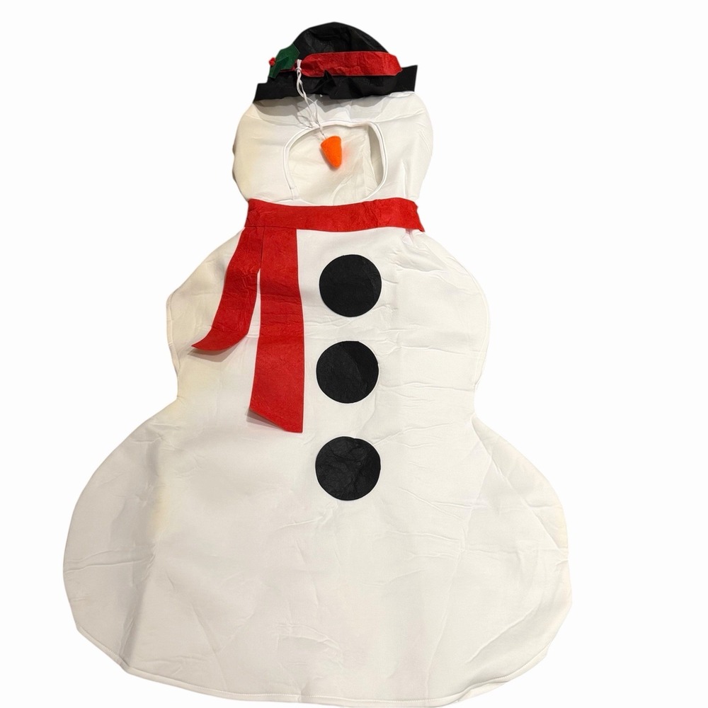 Snowman Costume Child 2 Pc Christmas Frosty Snowman Hat Scarf Halloween Cosplay